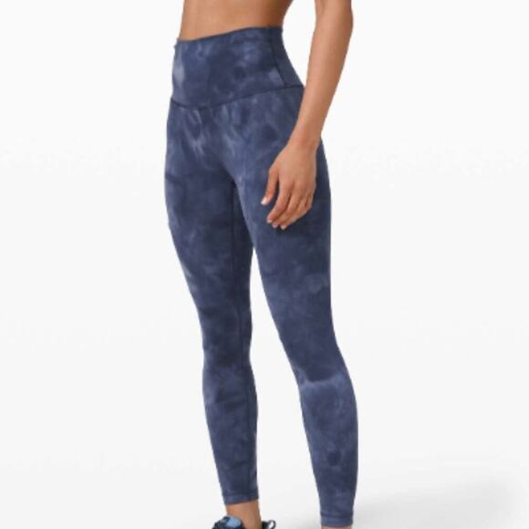Lululemon Wunder Train HR Tight 25" Diamond Dye Diamond Dye Shade Naval 18 - Picture 1 of 8